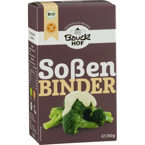 Bauckhof Soßenbinder glutenfrei Bio - Glutenfreies Soßenpulver, rein pflanzlich und ideal für sämige Bindungen in Gerichten. Aus kontrolliert biologischem Anbau, ohne Zusatzstoffe – perfekt für eine gesunde Küche.