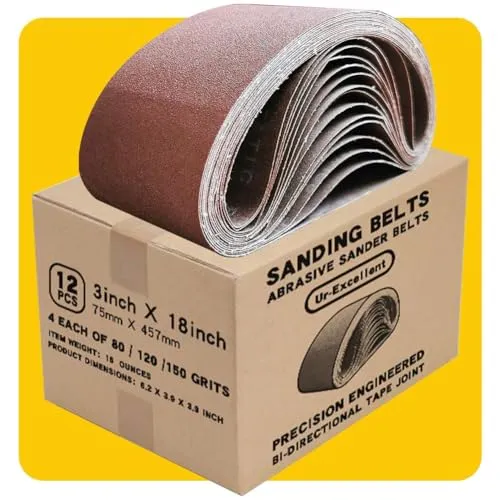 Premium Schleifband-Set 75mm x 457mm von TPmax