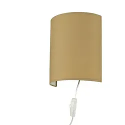 Licht-Erlebnisse Wandleuchte ALICE - Kaffeebraun mit Kabel Schalter - Moderne Wandleuchte mit flexibler Montage und gemütlichem Stoffdesign. Ideal für Schlafzimmer, Wohnzimmer oder Flur, sorgt für indirekte Beleuchtung und setzt wohnliche Akzente.