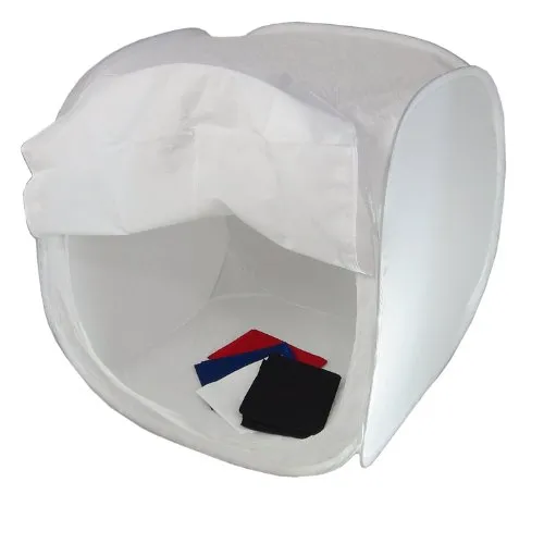 DynaSun Lichtwürfel Lichtzelt PRO Cubelight Fotobox PB1 80 Fotostudio Fotozelt mit 4 Hintergrund