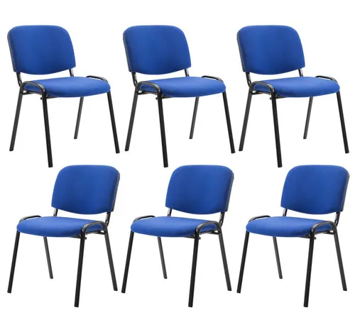 CLP 6er Set Besucherstuhl Ken Stoff