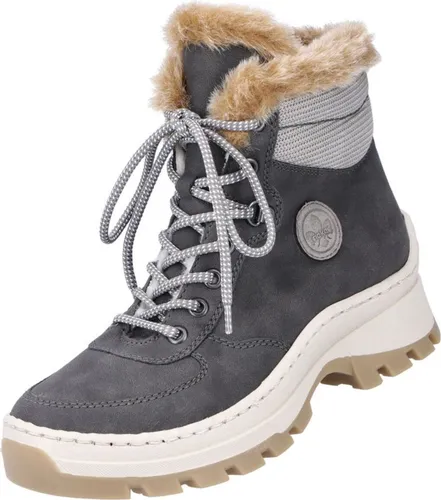 Rieker Stiefelette Kunstleder - Warm gefüttert - Stiefeletten für Damen mit warmem Innenfutter und praktischem Reißverschluss, ideal für kalte Tage und modische Freizeit-Looks.