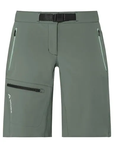 Vaude Women's Badile Shorts – Elastische Wandershorts in Oliv, Gr 38 - Wanderhosen für alpine Touren – Stretch und winddicht für optimalen Komfort beim Wandern und Trekking.