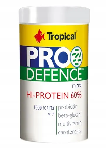 TROPICAL Pro Defence Mikro-Frittierfutter mit Probiotischem Protein, 60% Pulver 100 ml/60 g – Dose