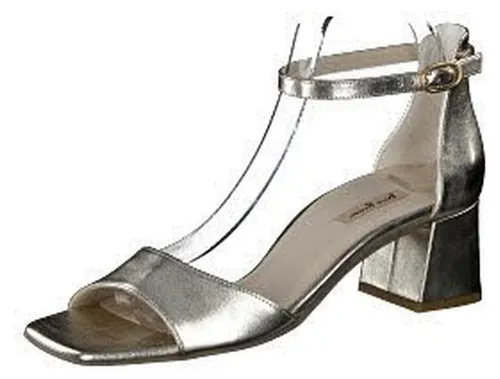 Paul Green Sandalette 6140-037 - Elegante Damen Sandalette aus Glattleder - Wanderschuhe, aus hochwertigem Nappaleder im Metallic-Look, ideal für stilvolle Sommerausflüge mit optimalem Tragekomfort.
