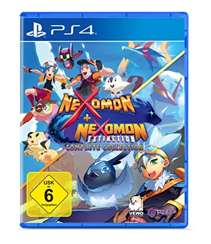 Nexomon + Nexomon Extinction Complete Collection - PS4 - Spiele für PlayStation 4, erlebe über 600 Nexomon in einer riesigen, abwechslungsreichen Welt und kämpfe in spannenden rundenbasierten Kämpfen gegen mächtige Gegner!