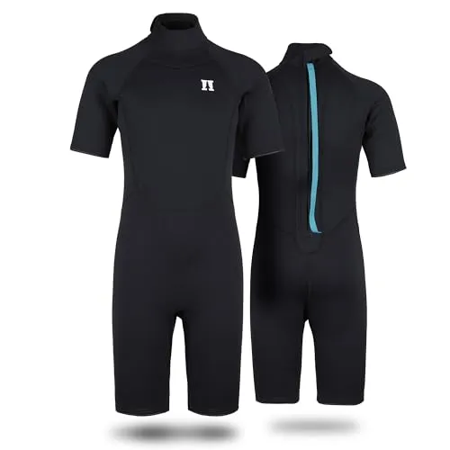 Heber Peak - Kid's SeapineHe. Short Wet Suit 3mm - Neoprenanzug Gr 8 years schwarz