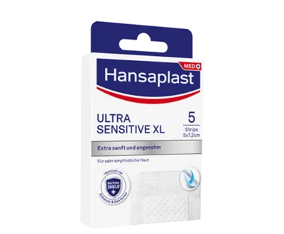 Hansaplast Ultra Sensitive Wundverband 5x7,2 cm XL