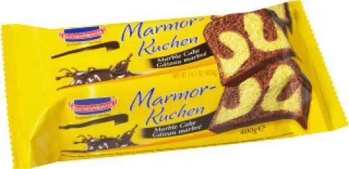 KuchenMeister Marmor Kuchen saftiger Rührkuchen mit Glasur 400g