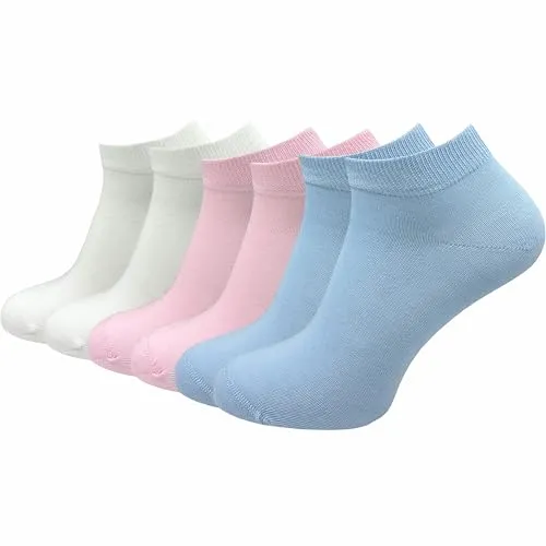 GAWILO Damen Sneaker Socken aus 100% reiner Baumwolle (6 Paar | 10 Paar) | kurze Füßlinge ohne drückende Naht über den Zehen (DE/NL/SE/PL, Numerisch, 39, 42, Regular, Regular, farbig 1 | 6 Paar)