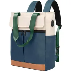 Laptoprucksack(Gruen)Schulrucksack,Schulterrucksack mit hoher Kapazität,Wasserdicht,mit USB-Lade-Anschluss, Backpack mit Laptopfach - Grün