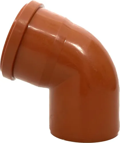 KG Bogen DN 160 67° PVC-U SN8 Winkel | Bogen mit Dichtung | für externe Entwässerungssysteme | Gummidichtung | Abwasser Installation |