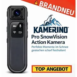 KamerinoTM Pro SnowVision Action Kamera – Full HD für Ski und Snowboard
