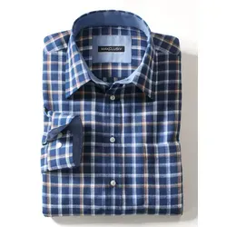 Karohemd CLASSIC, Herren, Gr. 39/40, blau kariert