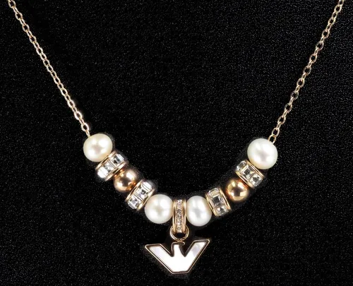 Emporio Armani Damenarmband Perlmutt weiß, EGS3054221 - Elegantes Damenarmband aus Edelstahl in Roségold mit poliertem Finish, verstellbar für perfekten Sitz – ideal für besondere Anlässe.