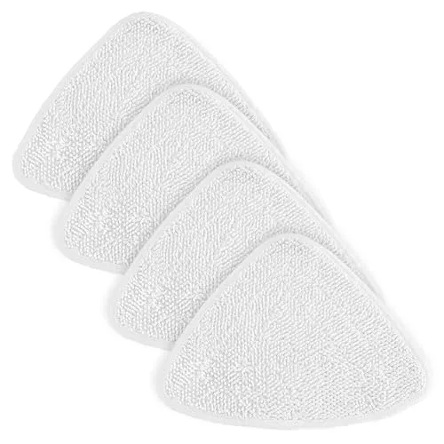 Stück Mikrofasertuchbezüge, Dampfreiniger-Zubehör, Mopp-Schleiftuchbezüge, dreieckiges Lappen-Ersatzzubehör (weiß) 4