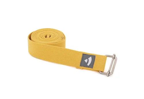 bodhi Yogamatte Yogagurt mit Schiebeschnalle ASANA BELT 2,5m, Metall safran