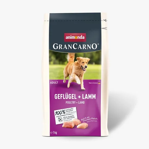 ANIMONDA Gran Carno Adult Geflügel mit Lamm – Trockenfutter für Hu 4017721829472