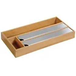 Kesper Folienspender, Bambus 58041 , Fächeranzahl = 4 in beige von Kesper