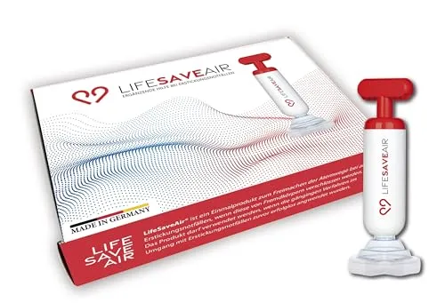 LifeSaveAir Notfall-Rettungsgerät – Patentiertes Anti-Erstickungs-Gerät für Kinder & Erwachsene – Sicherheit für die ganze Familie