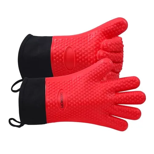 Topfhandschuhe & Topflappen Rot von GEEKHOM