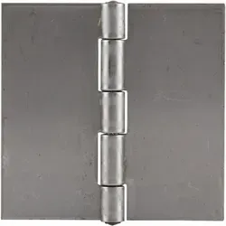 Anschweißscharnier Mit Festem Stift, 60 X 60 X 1,5mm,rollen Ø 6,7 Mm, Edelstahl