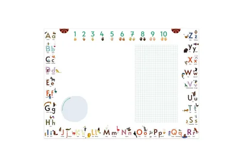 Close Up Schreibtischunterlage ABC Schreibtischunterlage Druckschrift zum Abreißen