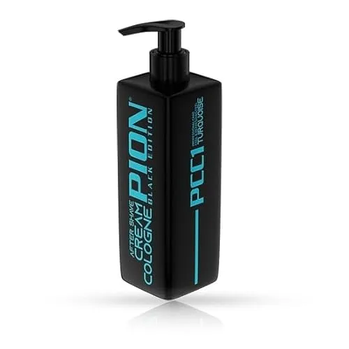 Pion Black Edition Turquoise After Shave Cream Cologne 200 ml - Relaxing Cream Cologne für Herren - Beruhigender, Entspannender und Kühlender Aftershave-Balsam - Privater und Professioneller Gebrauch