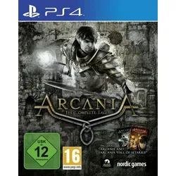 Arcania - The Complete Tale - RPG-Spiel für PlayStation 4 mit action-orientiertem Kampfsystem und fesselnder Gothic-Atmosphäre. Erlebe ein episches Abenteuer in einer lebendigen, mittelalterlichen Welt inkl. Addon 'Fall of Setarrif'.