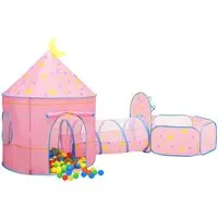 vidaXL Spielzelt mit 250 Bällen - Rosa - Bällebad und Spielzelt in einem, ideal für fantasievolles Spielen! Mit 250 bunten Bällen und strapazierfähigem, wasserfestem Polyester für stundenlangen Spielspaß.