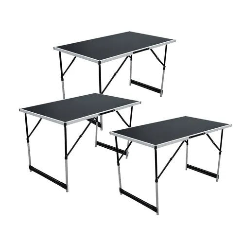 3er Set Alu Tappeziertisch verstellbar