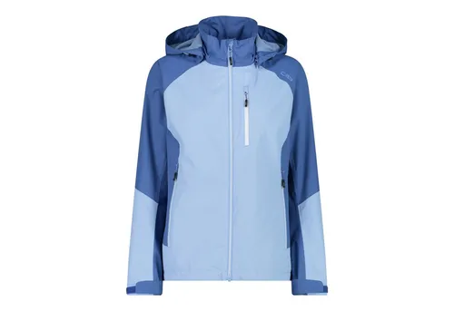 CMP Woman Jacket Zip Hood sky (L607) 34 - Funktionsjacke für Damen, wasserdicht (10.000) und atmungsaktiv (MVP 4.000), ideal für Outdoor-Abenteuer bei jedem Wetter.