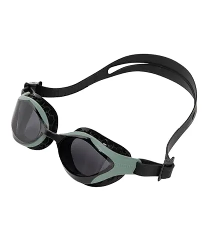 Arena Air Bold Swipe Schwimmbrille mit Rauchglasgläser - Schwimmbrille mit innovativer Swipe Antibeschlag-Technologie für 10x längeren Schutz. Wabenförmige Dichtung für weniger Druck und verbesserten Komfort beim Schwimmen.