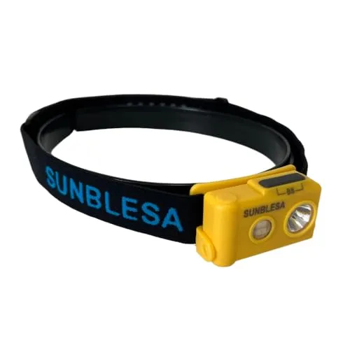 Sunblesa Gen 3 Mini Ultra Stirnlampe, leicht, wasserdicht, IP65, wiederaufladbar, max. 400 Lumen