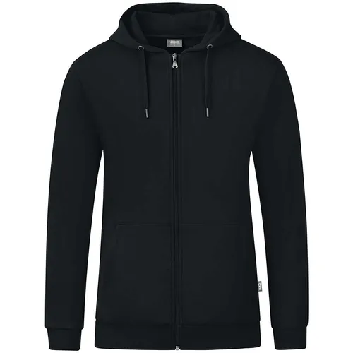 JAKO Kapuzenjacke Organic schwarz Herren 5XL - Funktionsjacke aus 100% Bio-Baumwolle, weich angeraut für höchsten Tragekomfort und ideal für Beruf und Freizeit. Strapazierfähig mit Kängurutaschen und modischem Design.