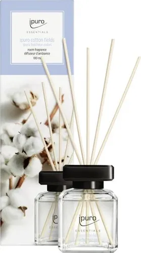 ipuro ESSENTIALS Raumduft Cotton Fields 100 ml Lufterfrischer Duftstäbchen Duft
