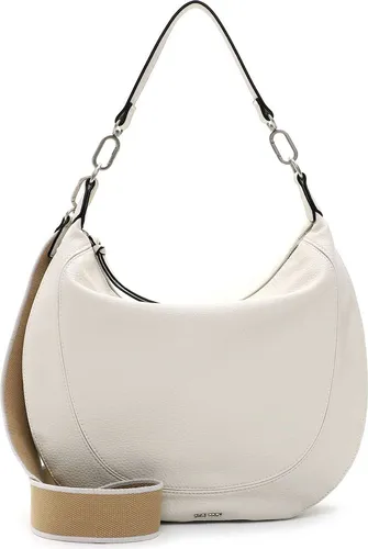 SURI FREY Beuteltasche SFY Kimberly, ecru 320 - Beuteltasche aus hochwertigem Kunstleder, stilvoll mit Single Lettering, perfektes Accessoire für jeden Anlass mit einem Volumen von 7,344 l.