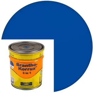Branth Rostschutzfarbe Brantho-Korrux 3 in 1, enzianblau, RAL 5010, seidenglänzend, 0,75l