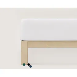 schlafgut »Casual« Bio-Spannbettlaken S / 285 Red Deep - Spannbetttuch aus Bio-Baumwolle, besonders hautfreundlich und ideal für erholsamen Schlaf.