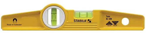 Stabila Magnet Wasserwaage Typ 81 SM 40 cm - Präzise Messungen für Profis - Wasserwaagen, ideal für exakte Ausrichtungen mit starken Magneten für optimale Haftung auf Metalloberflächen.