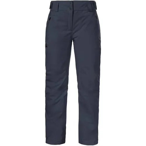 Schöffel Ski Pants Style Pine WMS Damenhose, blau, Gr. 36 - Wasserdichte Skihose für Damen mit hervorragender Wind- und Wasserdichte, ideal für den Skiurlaub. Optimaler Komfort dank 2-Wege-Stretch und synthetischer Isolierung für angenehme Wärme.
