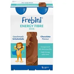 Frebini Energy Fibre Trinknahrung Schokolade | Hochkalorische Mahlzeitenersatz-Getränke für Kinder