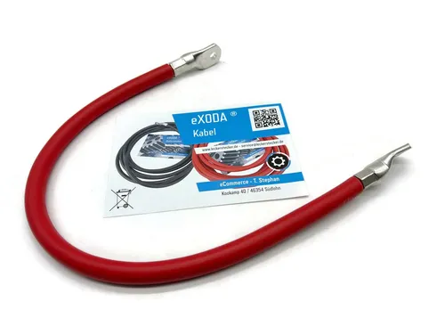 eXODA Batteriekabel 70 mm² 50cm M8 Rot