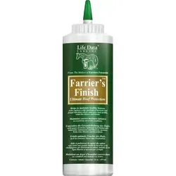 Farrier’s Finish® - Hufschutzmittel - Heil- und Schutzmittel für Hufe, wirkt desinfizierend mit Teebaumöl und Yuccaextrakt. Schützt vor Bakterien und Pilzen, ideal für die Hufpflege beim Reiten.
