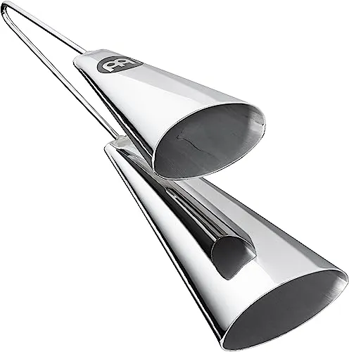 Meinl Percussion Traditional Style A-Go-Go - Mittelgroßes Schlaginstrument - Stahl, Verchromt (STABG3-CH)