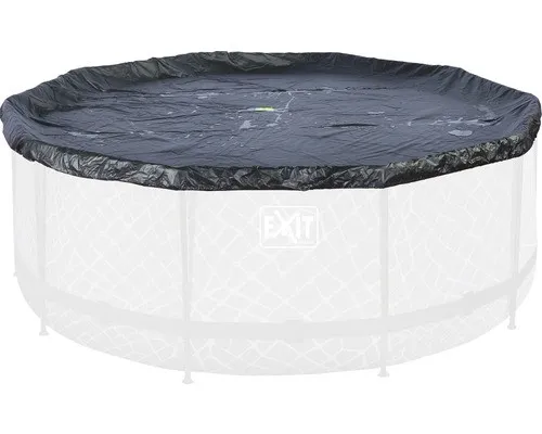 EXIT Premium Pool-Abdeckplane ø 488 cm - Hochwertige Abdeckplane für runde Pools mit 488 cm Durchmesser, schützt vor Schmutz und Witterung. Extra dickes PVC sorgt für luxuriösen Look und perfekte Passform dank eingenähtem Gummizug.