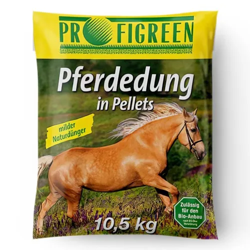 Pferdedung Pellets 10,5 kg - Universaldünger für Garten - Hochwertige Pferdedung Pellets für Blumen, Gemüse und Obst. Ideal für den Außenbereich in Frühling, Sommer und Herbst. Effektive Nährstoffversorgung für gesunde Pflanzen.