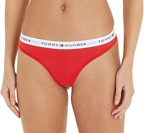 Tommy Hilfiger Damen String Tanga, Rot (Primary Red), M von Tommy Hilfiger