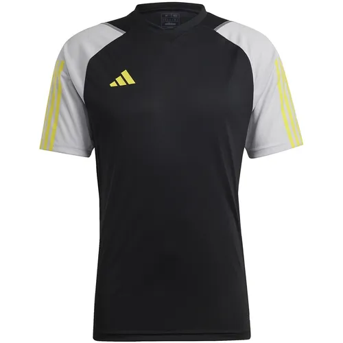 Tiro 23 Competition Trikot Schwarz-Grau HU1295 L 4065429046783