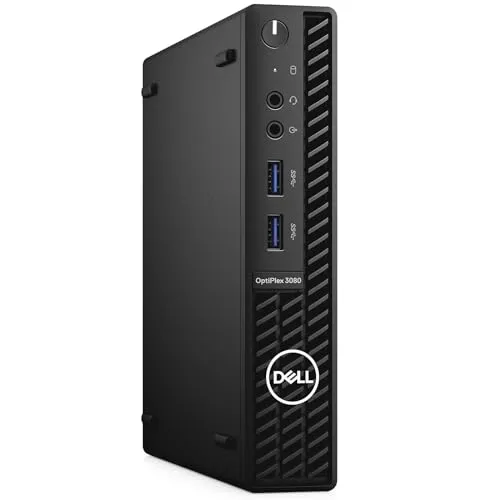 Dell OptiPlex 3080 Micro PC Desktop-Computer (überholt) CPU Intel i5-10400T, RAM 16 GB DDR4, SSD Festplatte 512 GB, HDMI & DP, Windows 11 Professional